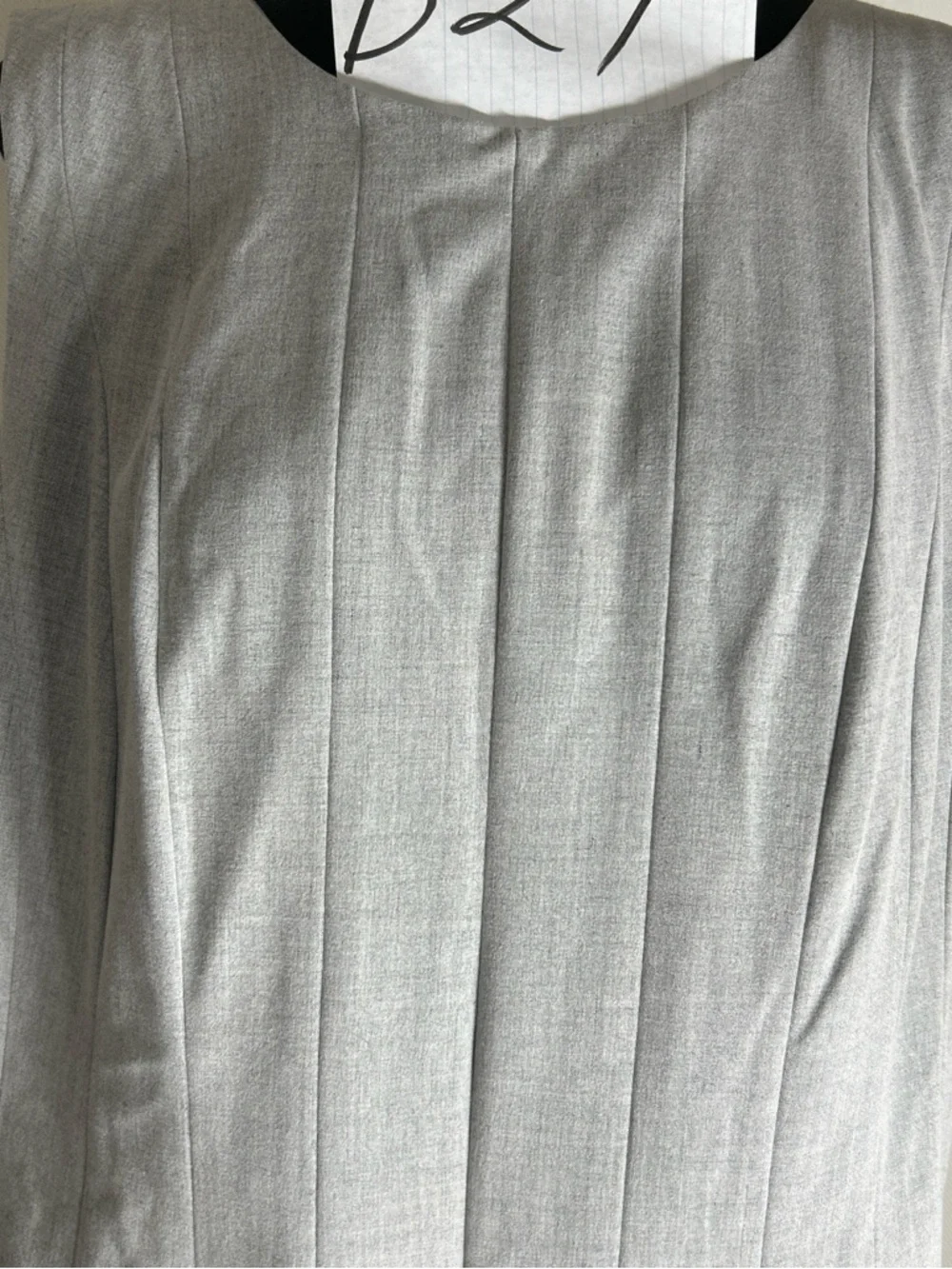 Calvin Klein Sleeveless Gray Fit-and-Flare Midi Dress - Picture 4 of 9